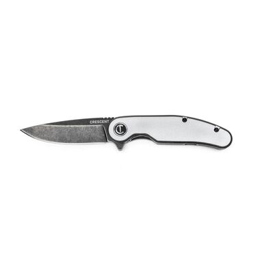 Crescent 3-1/4in Drop Point Aluminum Handle Pocket Knife, large image number 0