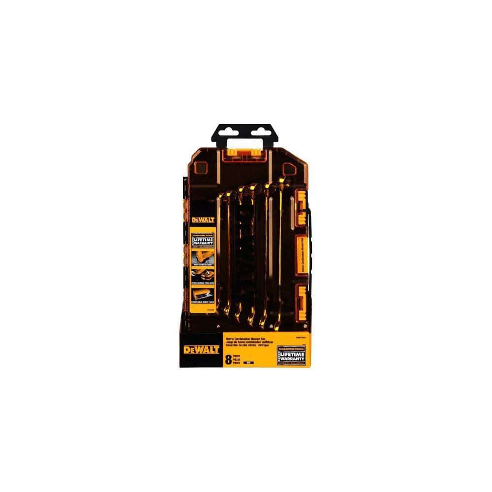 DEWALT 8 piece Metric Combination Wrench Set, large image number 6