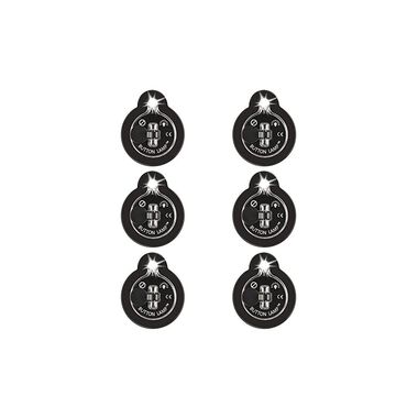 Panther Vision Adhesive LED Light Button Lamp 6pk