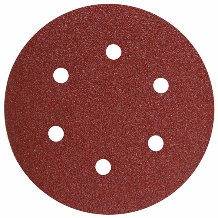 Bosch 40 Grit 6in 6 Hole Hook & Loop Sanding Discs 5pc