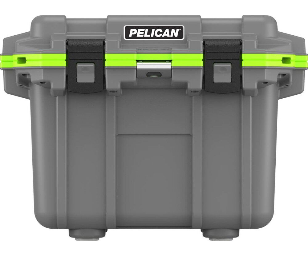 Pelican Polypropylene Cooler with Handle, 30 Quart, and Green – 30Q-1-DKGRYEGRN