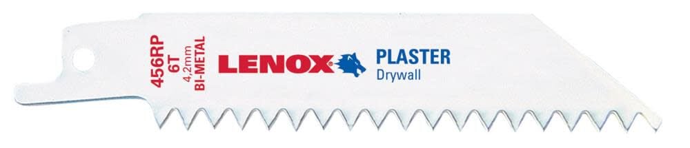 Lenox 4 In. x 3/4 In. x 0.050 In. 6 TPI T2 Bi-Metal Wood Cutting Reciprocating Saw Blade 5 pk., large image number 1
