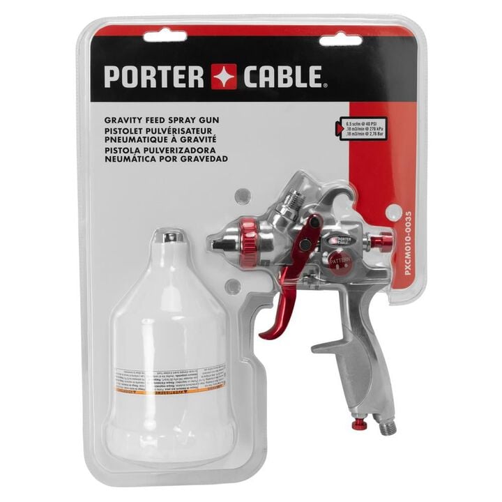 Porter Cable Air Gravity Feed Spray Gun, large image number 10