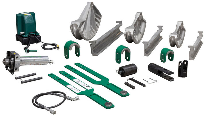Greenlee 881 Cam-Track Bender for 2-1/2 Inch, 3 Inch, and 4 Inch with Hydraulic Pump, large image number 2