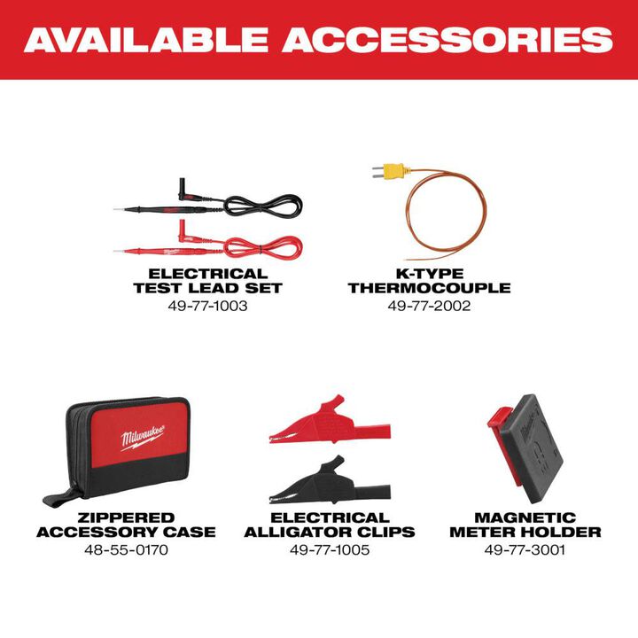 Milwaukee Electrical Multimeter Combo Kit, large image number 8