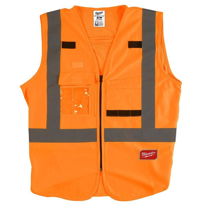 Milwaukee High Vis Safety Vest Class 2 High Vis Orange