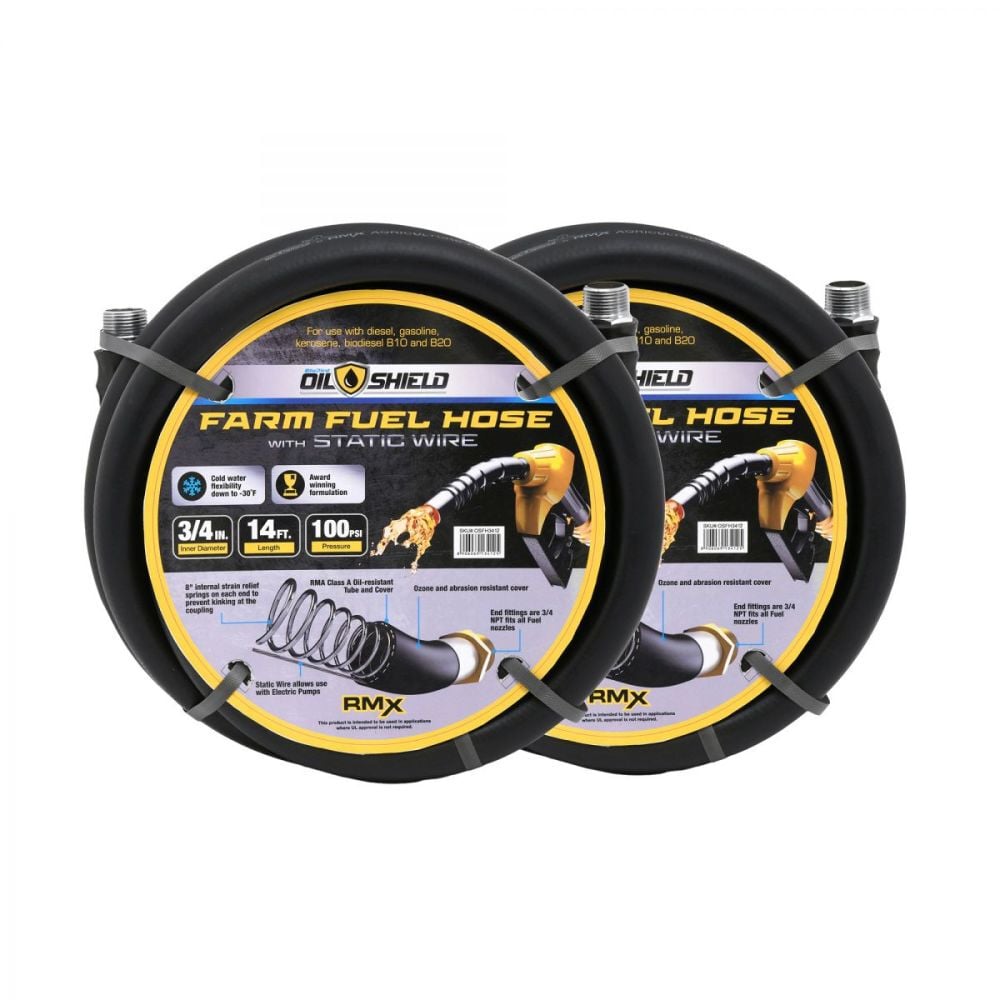 BluBird OilShield 3/4 Inch x 14 Ft Fuel Hose 2 Pieces, large image number 1