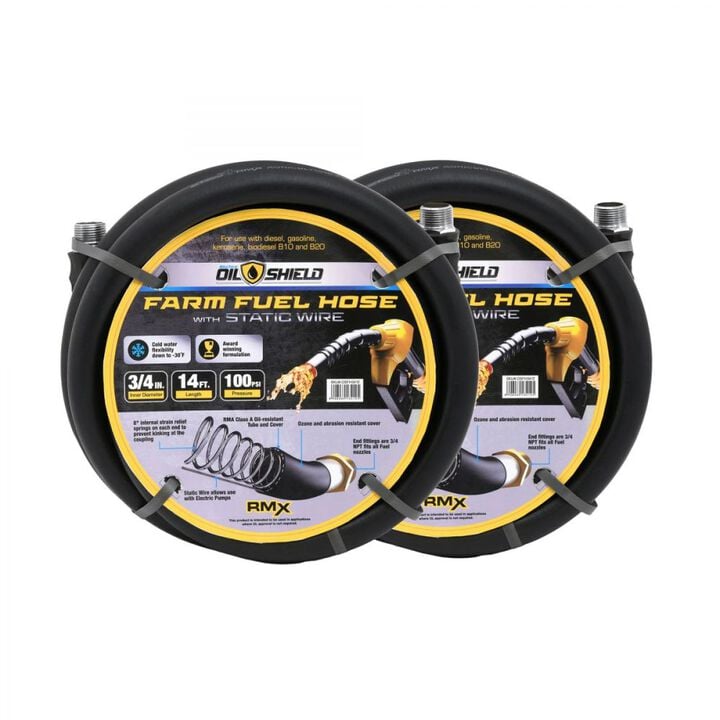 BluBird OilShield 3/4 Inch x 14 Ft Fuel Hose 2 Pieces
