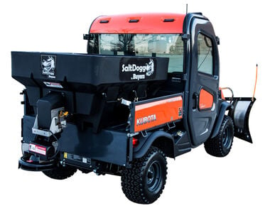 Buyers Products Company SaltDogg 0.75 Cubic Yard Electric Black Poly Hopper Spreader