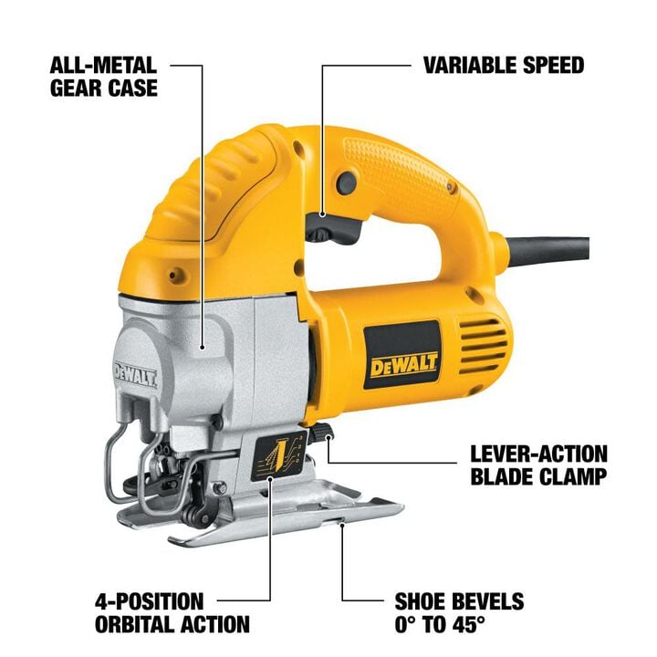 DEWALT HEAVY-DUTY COMPACT JIG SAW KIT (DW317K), large image number 1