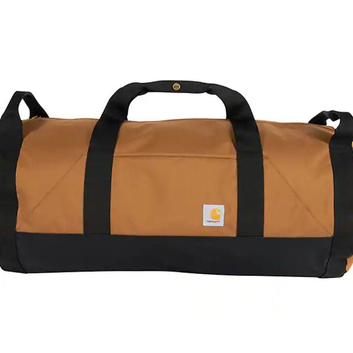 Carhartt 40L Classic Round Duffel Bag, One Size, Carhartt Brown