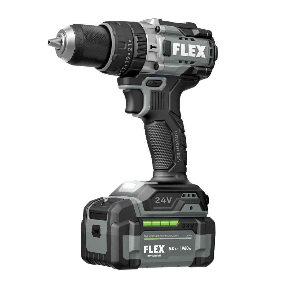FLEX 1/2 Inch 2-Speed Hammer Drill with Turbo Mode Kit, large image number 4