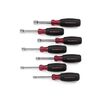 GEARWRENCH 7 pc Full Hollow Shaft Cushion Grip SAE Nut Driver Set, small