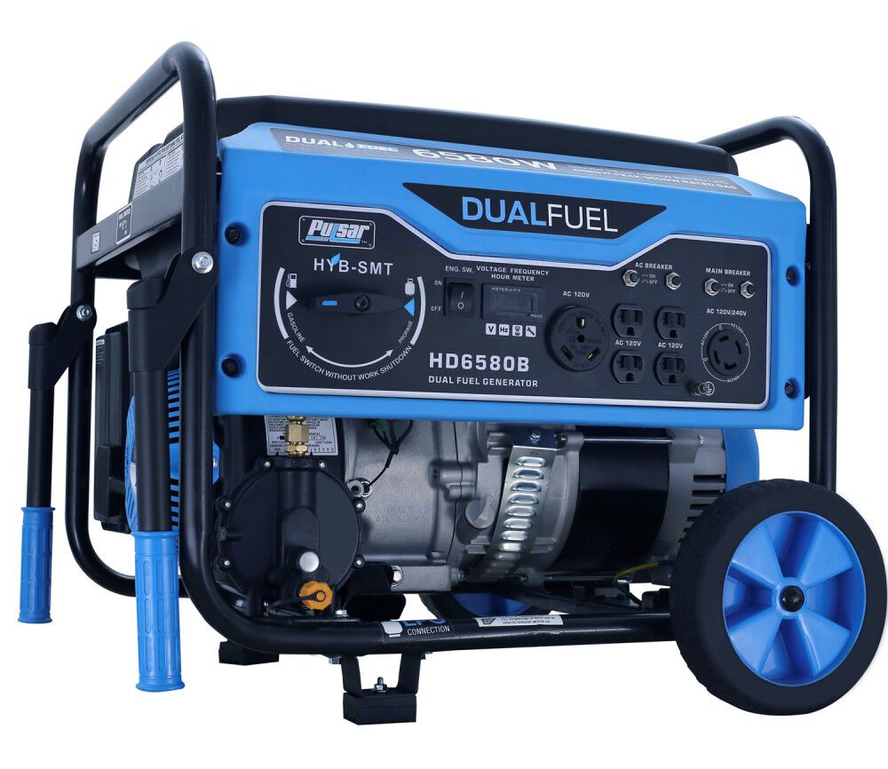 Pulsar Products Generator 6580 Watt Dual Fuel Portable HD6580B