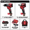 Milwaukee M18 Compact Brushless Drill Driver/Impact Driver Combo Kit, small