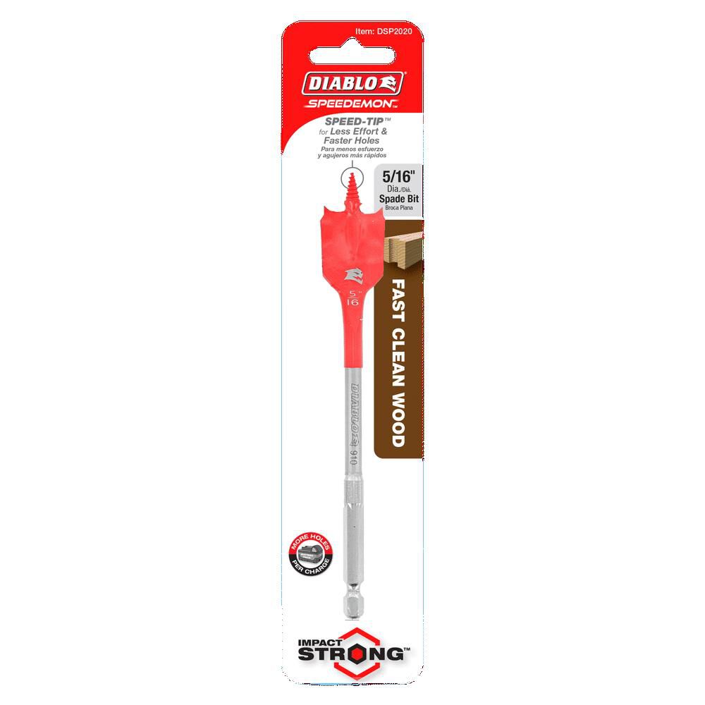 Diablo Tools 5/16in x 6in SPEEDemon Spade Bit, large image number 3