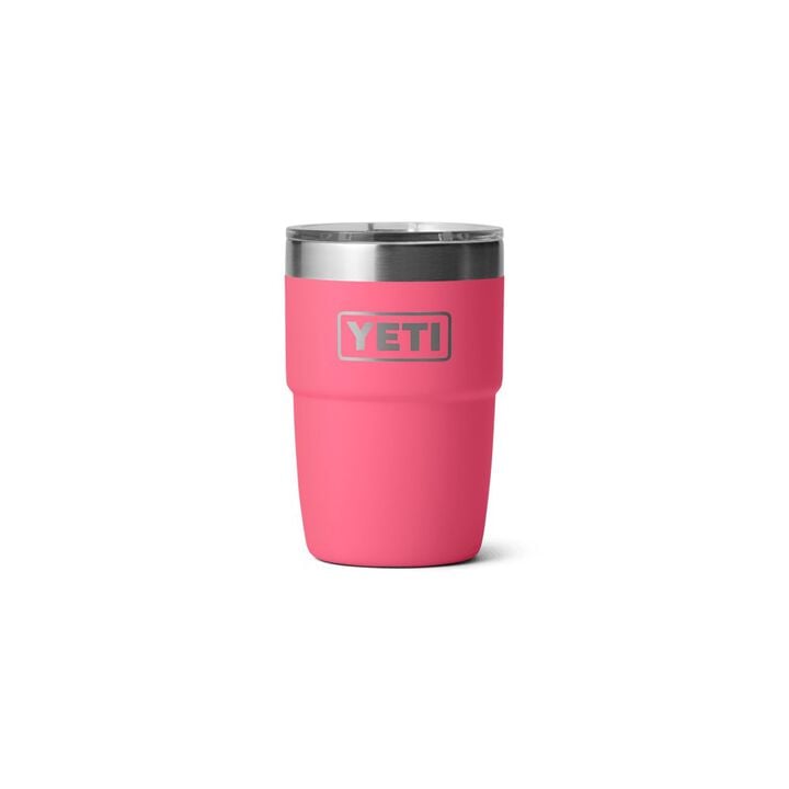 YETI Rambler 8 Oz Ceramic Lining Stackable Cup with MagSlider Lid Tropical Pink