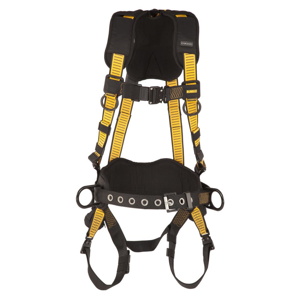 DEWALT D3000 Series S-M QC Leg QC Chest Vest Style Harness with Belt – DXFP532132(S-M)