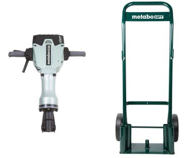 Metabo HPT 1- 1/8 Inch Hex Demolition Hammer and Cart Combo Kit