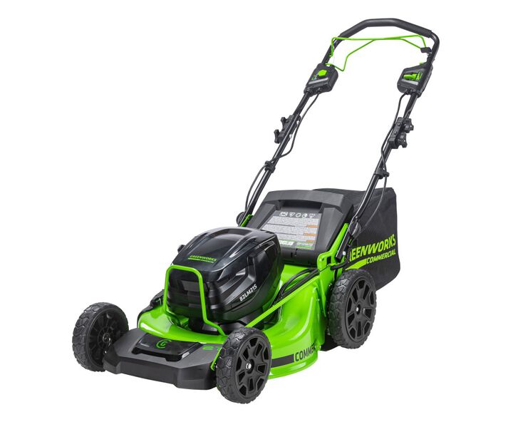 Greenworks 82V 21 Inch Self-Propelled Lawn Mower with 8.0 Ah Battery and Dual Port Rapid Charger, large image number 2