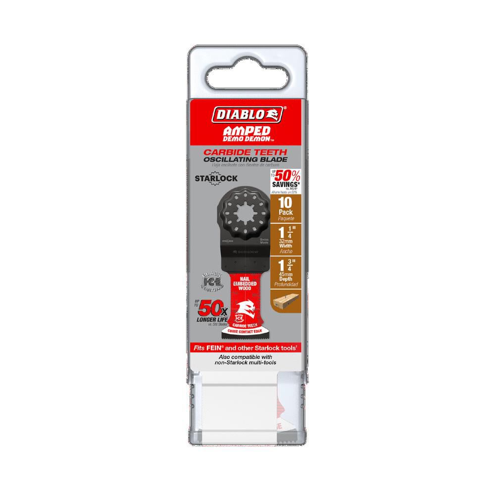 Diablo Tools 1-1/4in Starlock AMPED Carbide Teeth Oscillating Blades for Nail-Embedded, large image number 5