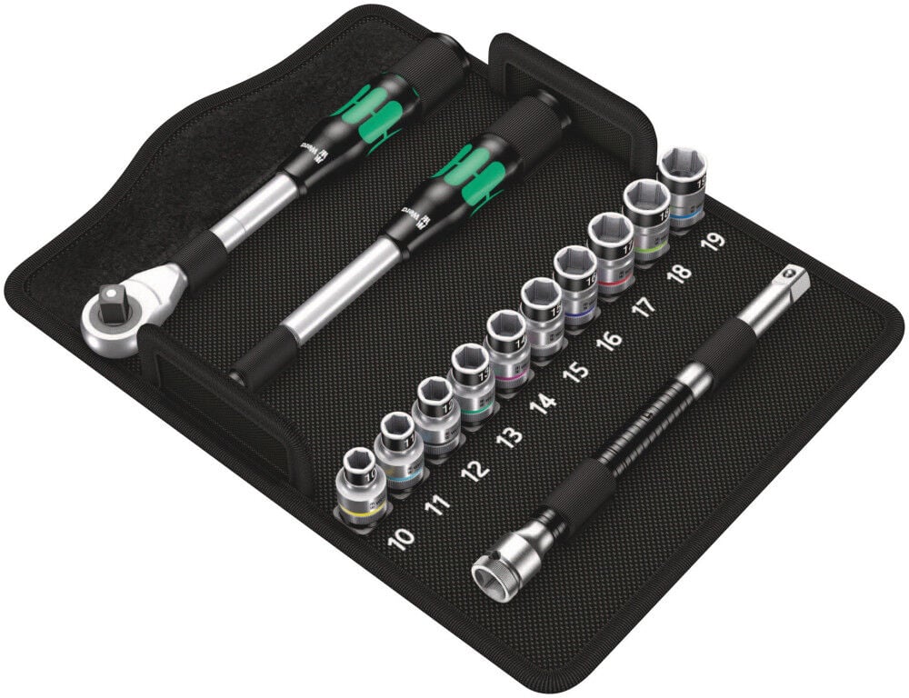 Wera Tools 8006 SC 1-1/2 in Drive Metric Zyklop Hybrid Ratchet Set 13pc, large image number 1