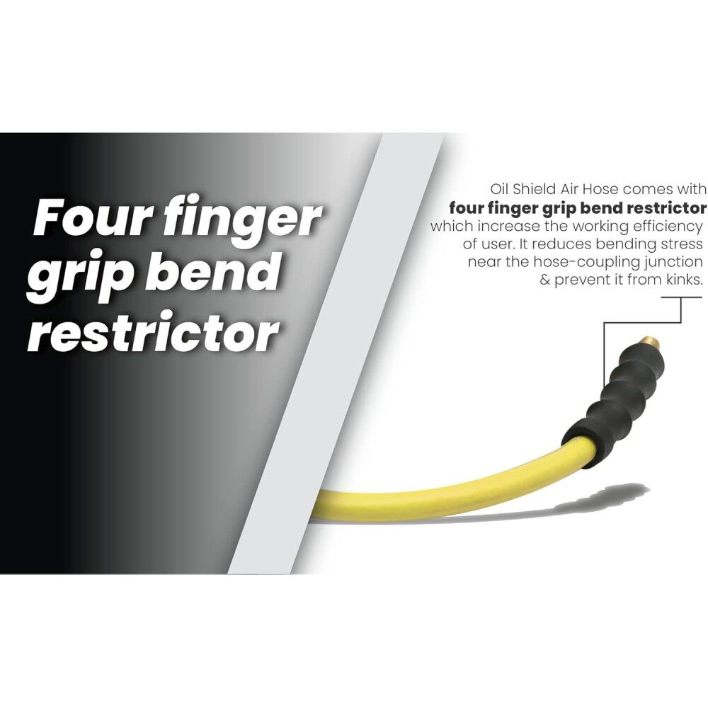BluBird OilShield Next-Gen 1/2 Inch x 100 Ft. Rubber Air Hose Assembly, large image number 6