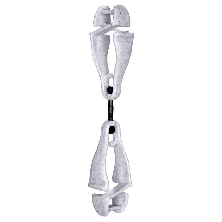 Ergodyne 3420 Swiveling Glove Clip Holder Dual Clips Granite