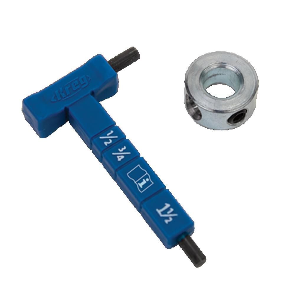 Kreg Easy-Set Stop Collar & Material Gauge/Hex Wrench Kit, large image number 1