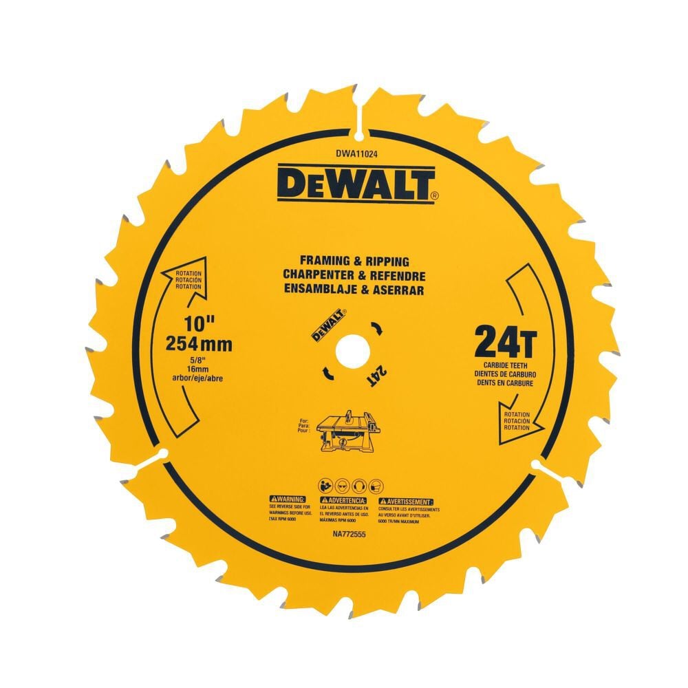 DEWALT Circular Saw Blade 10in 24T, large image number 1