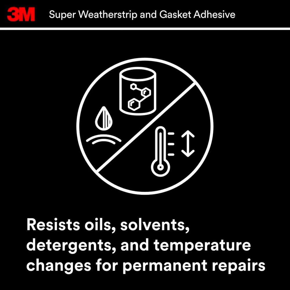 3M Bondo 5 Oz Tube Super Weatherstrip and Gasket Adhesive, Black, large image number 6