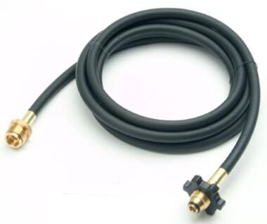 Mr Heater 12 ft Propane Hose Assembly with Swivel 1 in-20 Male Throwaway Cylinder Thread x Excess Flow Soft Nose P.O.L. with Handwheel