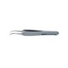 Knipex 5 Inch Stainless Steel Angled Needle Pointed Tip Precision Tweezer with ESD Handle, small image number 1