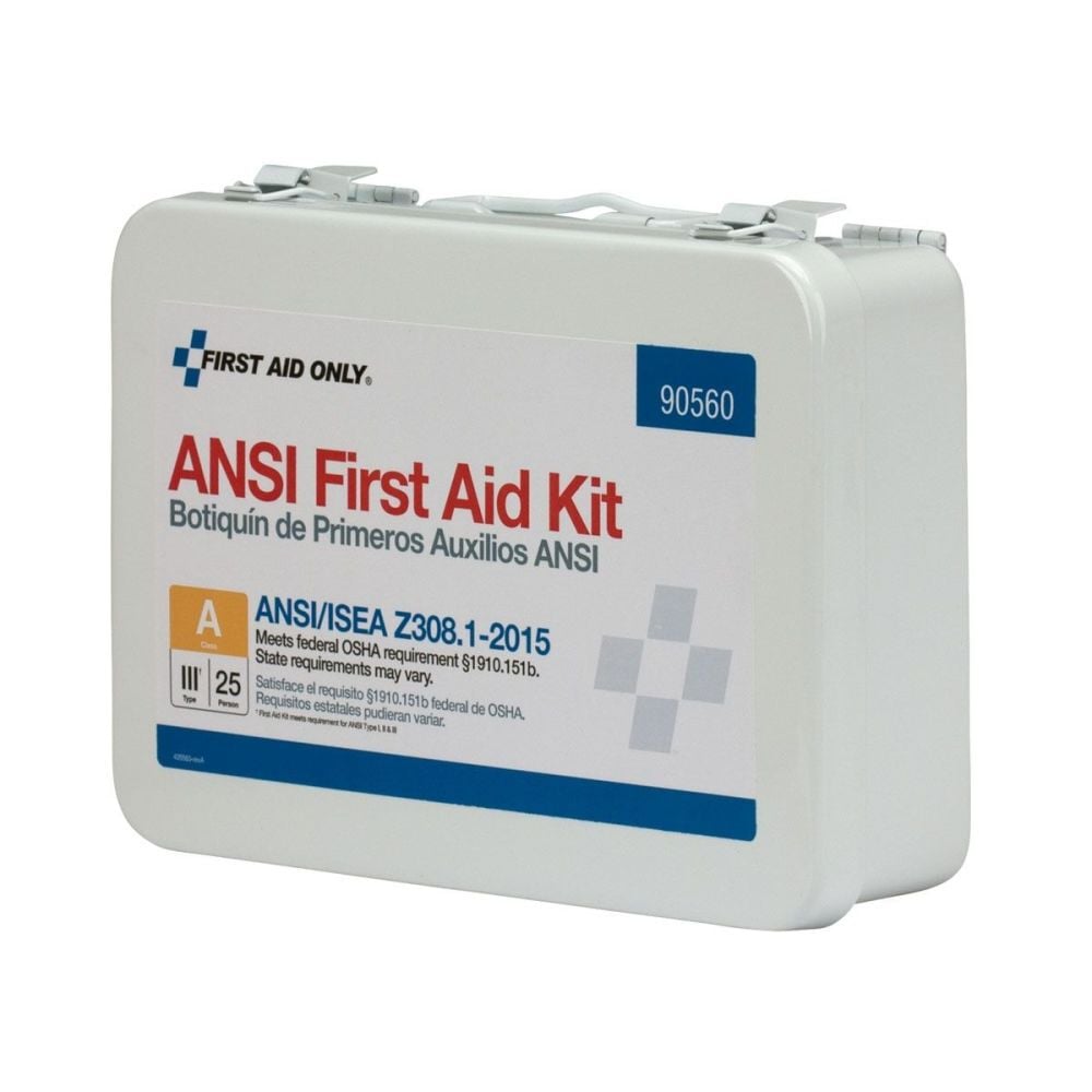 First Aid Only First Aid Kit 25 Person Bulk Metal Case ANSI A, large image number 6