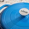 Lodge Cast Iron 6 Qt 10.5 Inch Blue Essential Enamel Cast Iron Dutch Oven, small image number 3