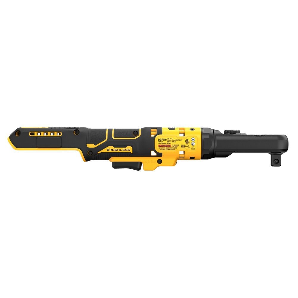 DEWALT 20V MAX XR 3/8 in & 1/2 in Sealed Head Ratchet Cordless (Bare Tool), large image number 9