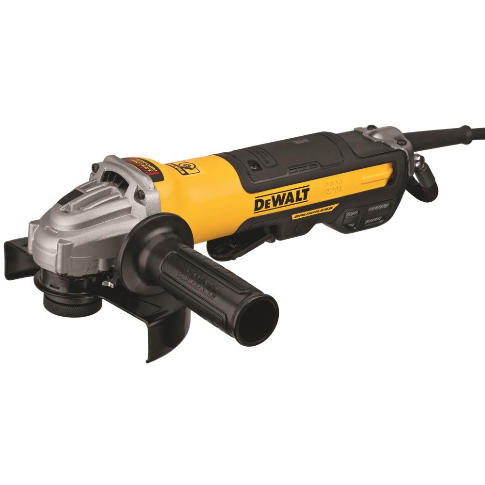 DEWALT 5in / 6in Paddle Switch Small Angle Grinder with Kickback Brake No Lock, large image number 2