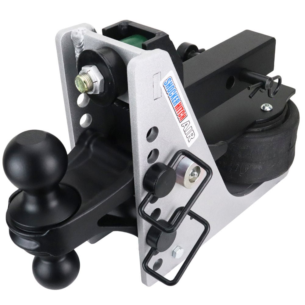 Shocker Hitch Streamline 10K Aluminum 2 Inch Air Receiver Hitch & Black Combo Ball Mount with 2 Inch & 2-5/16 Inch Hitch Balls, large image number 3