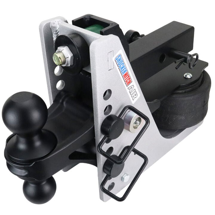 Shocker Hitch Streamline 10K Aluminum 2 Inch Air Receiver Hitch & Black Combo Ball Mount with 2 Inch & 2-5/16 Inch Hitch Balls, large image number 2