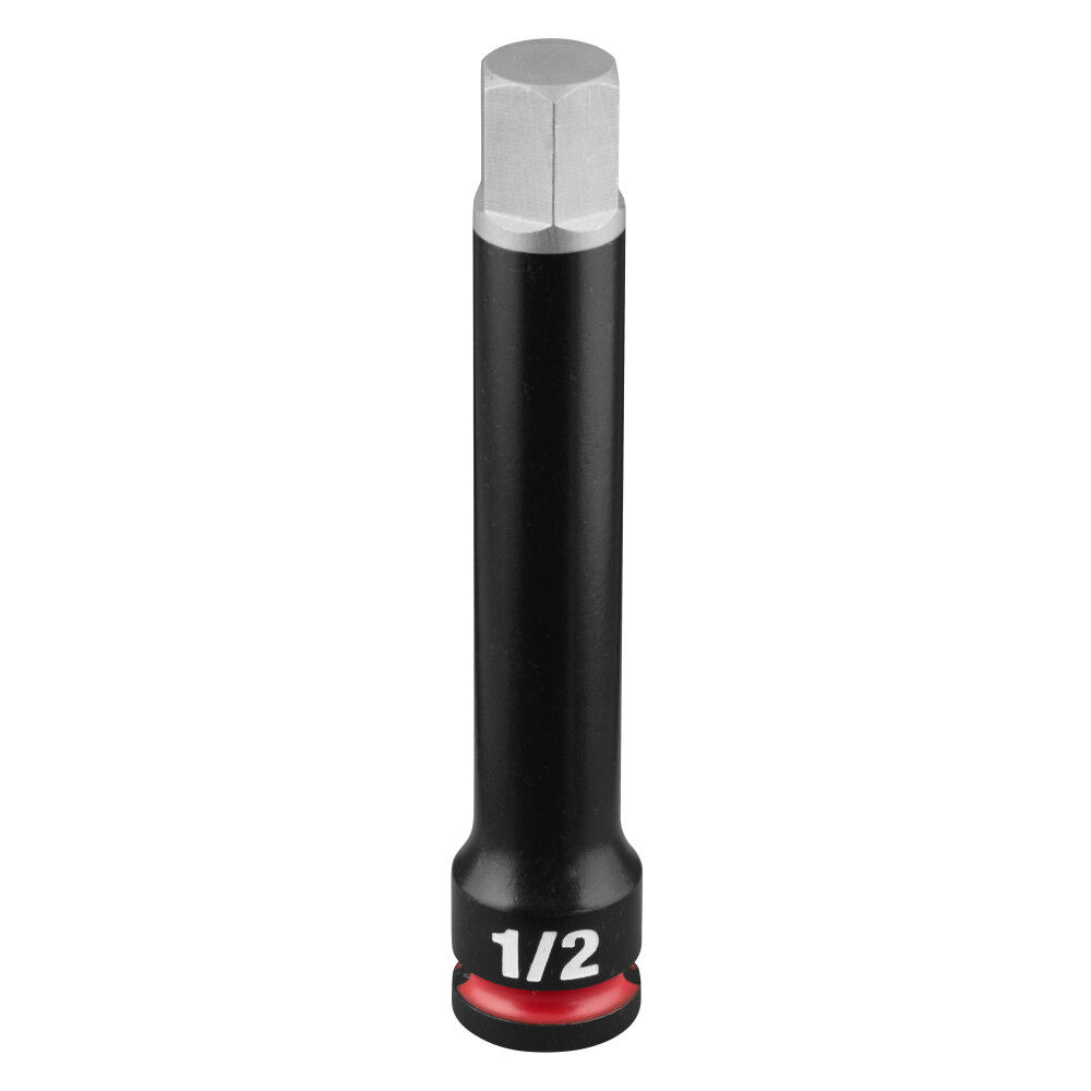 Milwaukee SHOCKWAVE Impact Duty 3/8 Inch Drive 4 Inch Hex 1/2 Inch Bit Socket - 49-66-7296