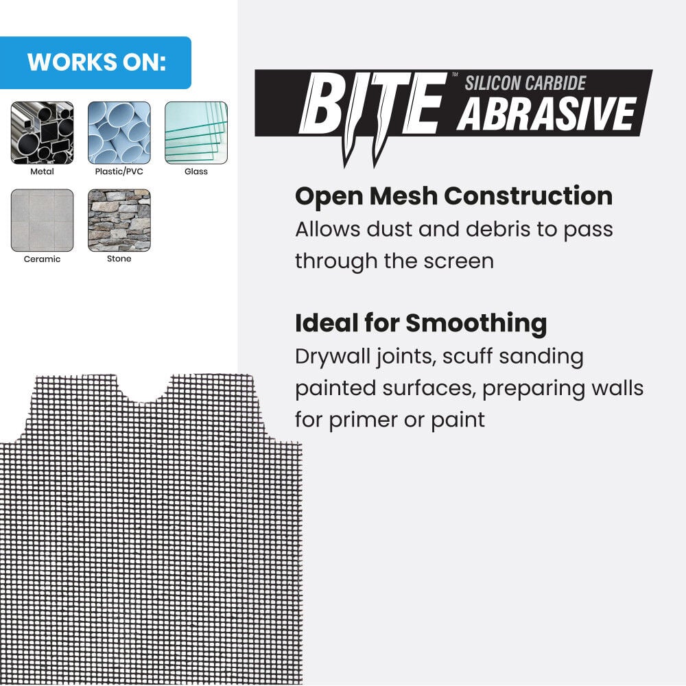 Spyder 220 Grit Silicon Carbide Sanding Screens, 4.5 x 11.5 Inch, 5 Pieces, large image number 5