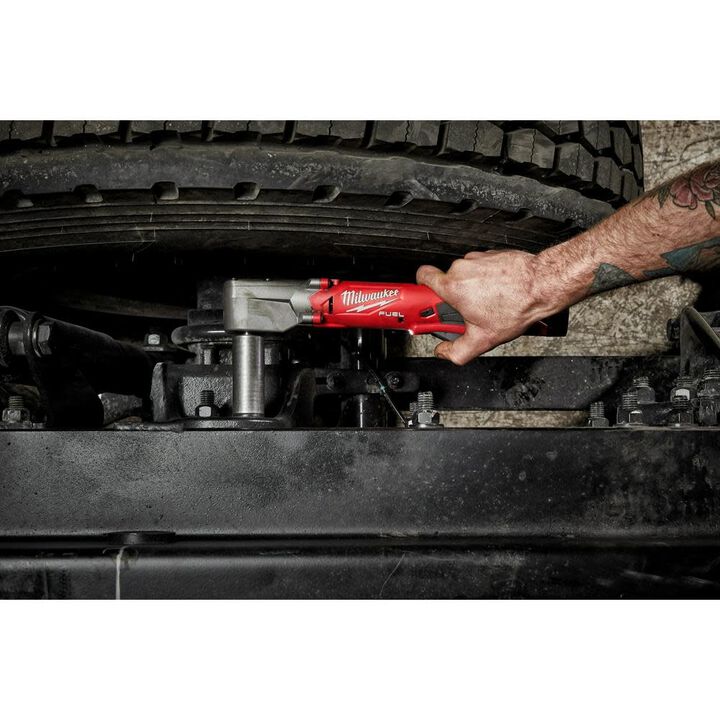Milwaukee M12 FUEL 1/2 Inch Right Angle Impact Wrench w/ Pin Detent & Protective Boot Bundle, large image number 9