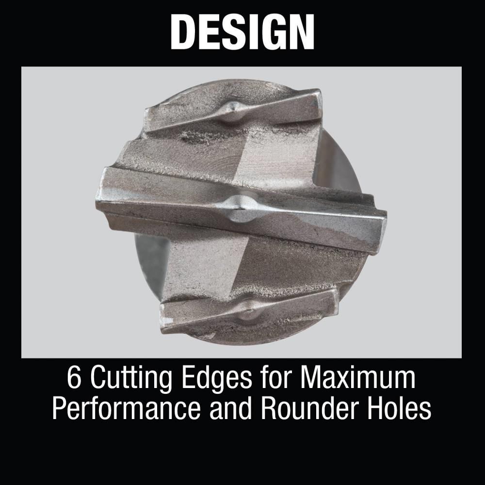 Makita 3/4in x 29in Spline Bit, 6-Cutter, large image number 5