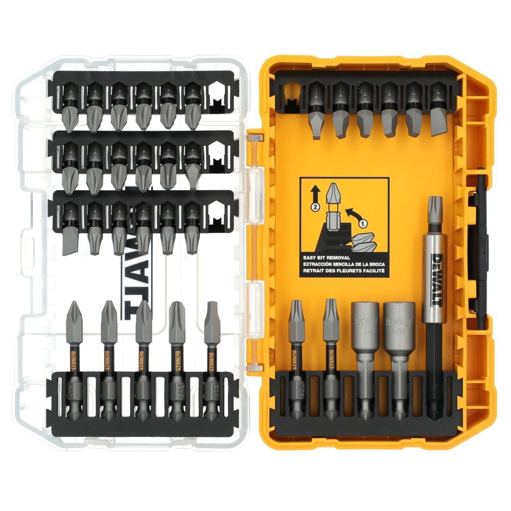 DEWALT TOUGHGRIP Screwdriving Bit Set 35 Pieces - DWAF35SETTG