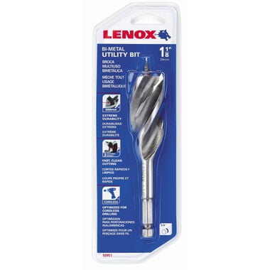 Lenox 1-1/8 In. Bi-Metal Utility Bit, large image number 0