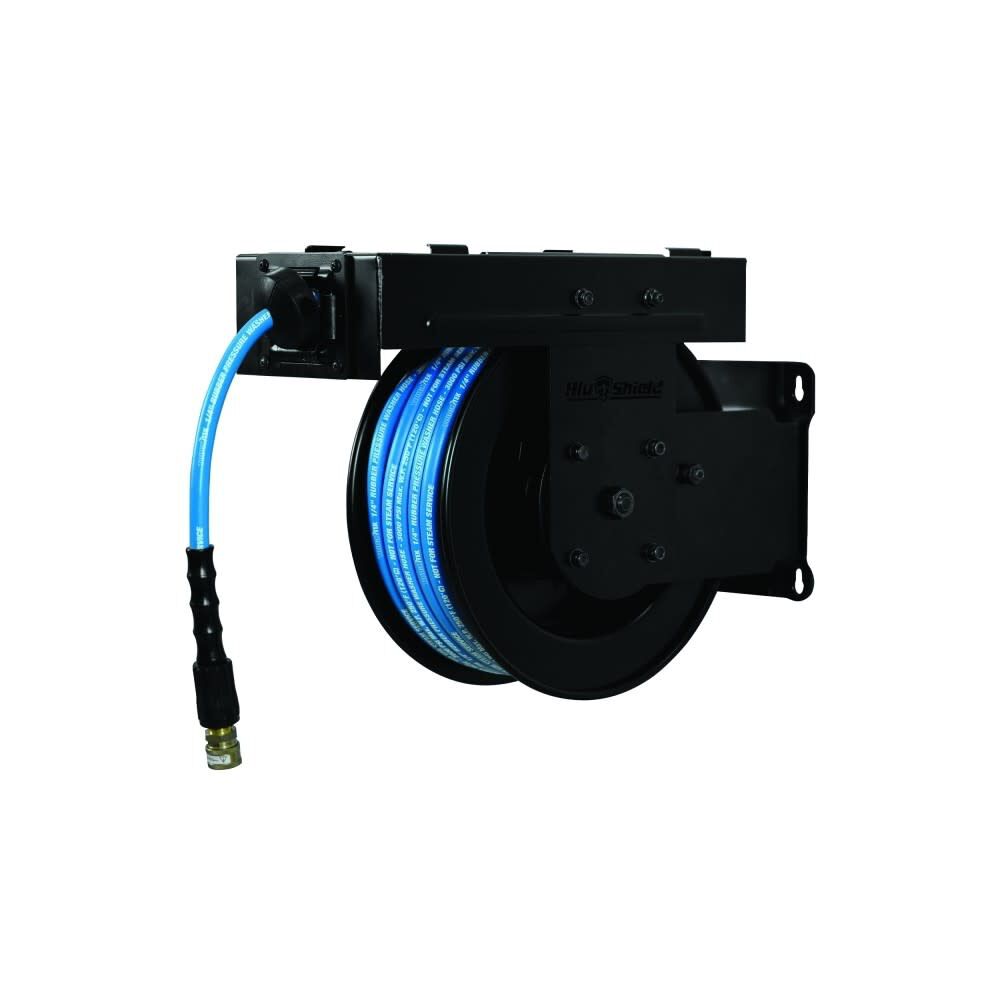 BluBird Blu Shield 1/4 Inch x 50 Ft Pressure Washer Hose Reel Kit, large image number 10