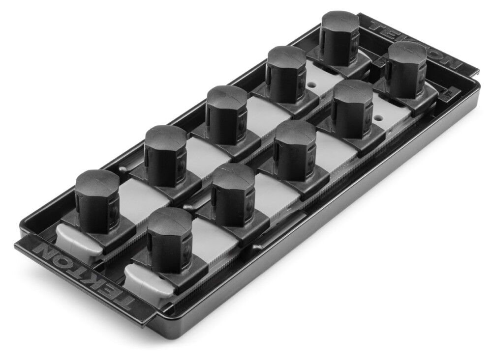 Tekton 10 Slot Universal Socket Organizer for 3/4 Inch Drive Sockets and Bit Sockets, Gray, large image number 2