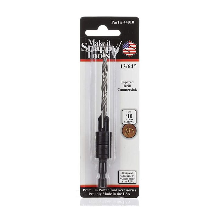 Make It Snappy Drill Bit 13/64in HSS Tapered Twist Drill Countersink, large image number 2