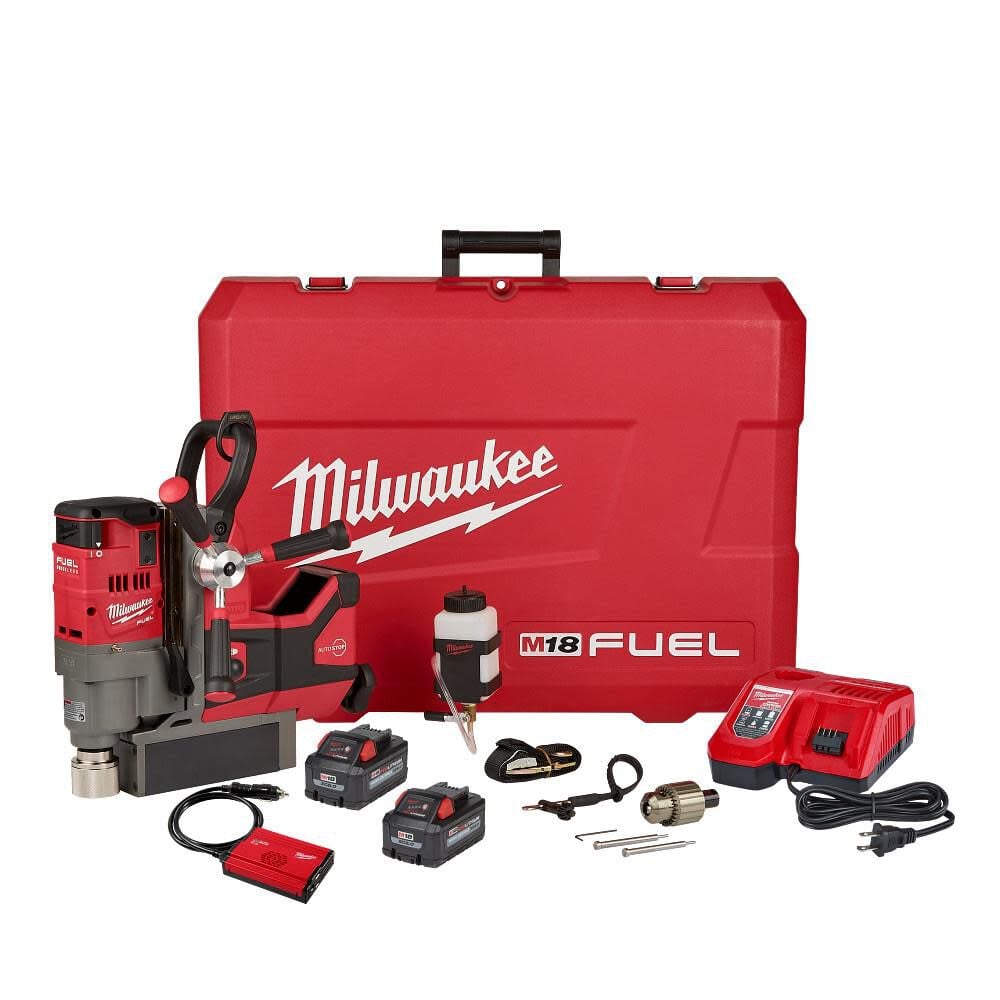 Milwaukee M18 FUEL 1-1/2inch Lineman Magnetic Drill Kit, large image number 13