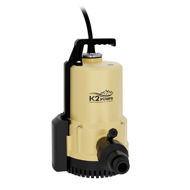 K2 Pumps Submersible Utility Pump 1/4 HP Thermoplastic Automatic
